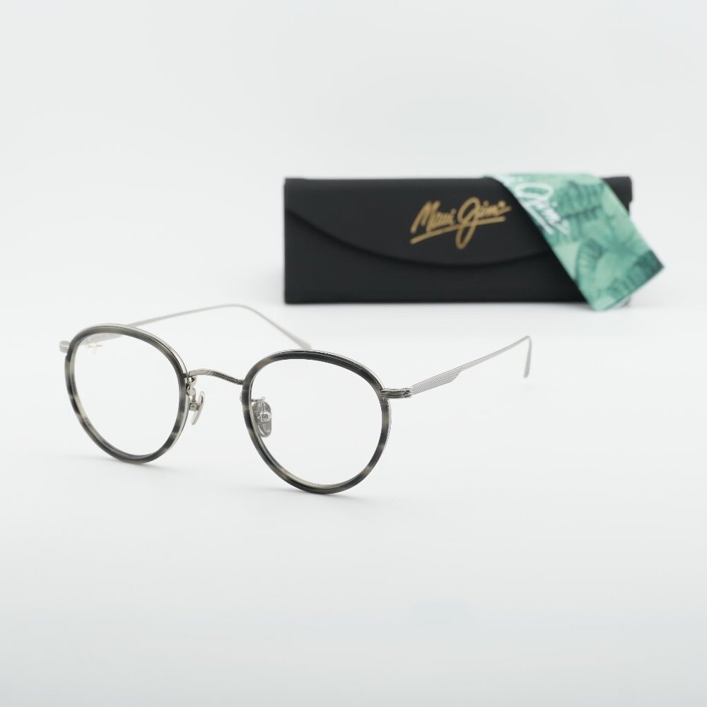Maui Jim MJO 2420 02C Round Eyeglasses - Silver/Grey 46mm